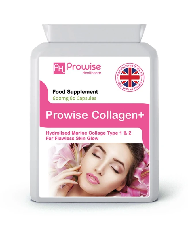 Image of Prowise Healthcare Marine Collagen with Hyaluronic Acid Complex 1100mg 90 Capsules I For Her and Men I Made in UK by Prowise None unisex