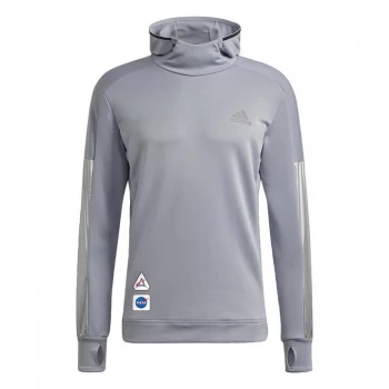 Image of adidas Space Race Hoodie Mens - Halo Silver