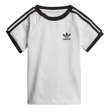 Image of adidas DV2824 boys's Childrens T shirt in White - Sizes 12 / 18 months,3 / 6 months,6 / 9 months,9 / 12 months,3 / 4 years