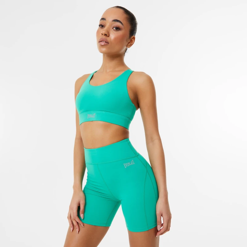 Image of Everlast Medium Support Sports Bra Womens - Green Green 8