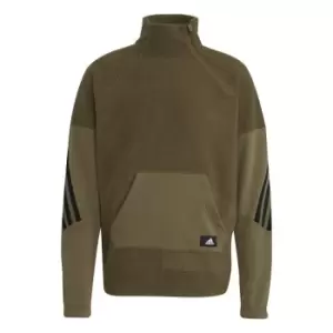 Image of adidas FIeece WTR Zip Jacket Mens - Green