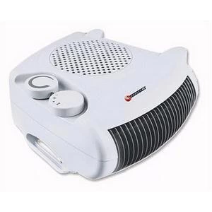 Image of Original Connect It ES1273 2Kw Fan Heater 2 Heat Settings Adjustable Position White