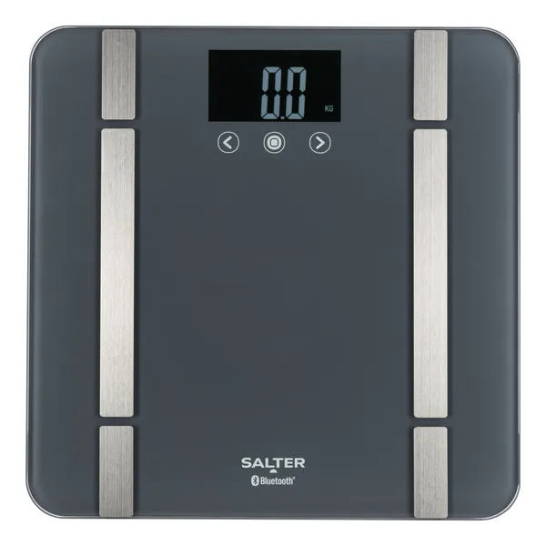Image of SALTER SA00432GFEU6 Smart Bathroom Scale - Grey, Silver/Grey 5054061484366