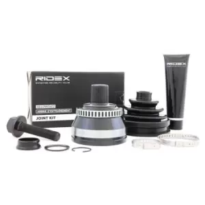 Image of RIDEX CV Joint Front Axle Left 5J0002 Axle Joint,Joint Kit, drive shaft VW,AUDI,SKODA,Passat Variant (3C5),PASSAT Variant (3B6),PASSAT Variant (3B5)