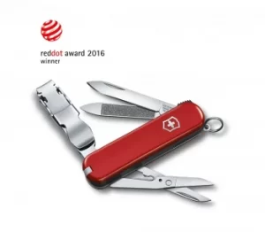 Image of Nail Clip 580 pocket knife (red, 65 mm)