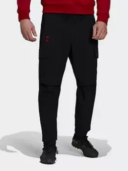 Image of adidas New York Red Bulls Travel Tracksuit Bottoms, Black Size XL Men