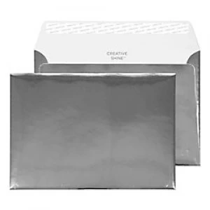 Image of Creative Holographic Coloured Envelopes C5 Peel & Seal 162 x 229mm Plain 140 gsm Chrome Plated Pack of 100