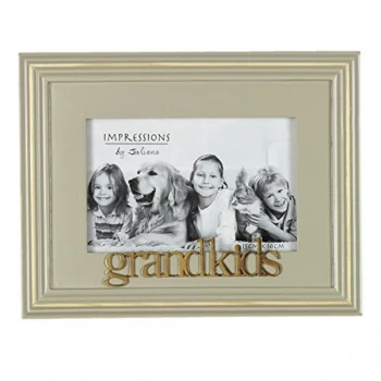 Image of 6" x 4" - Celebrations Grey Wooden Photo Frame - Grandkids