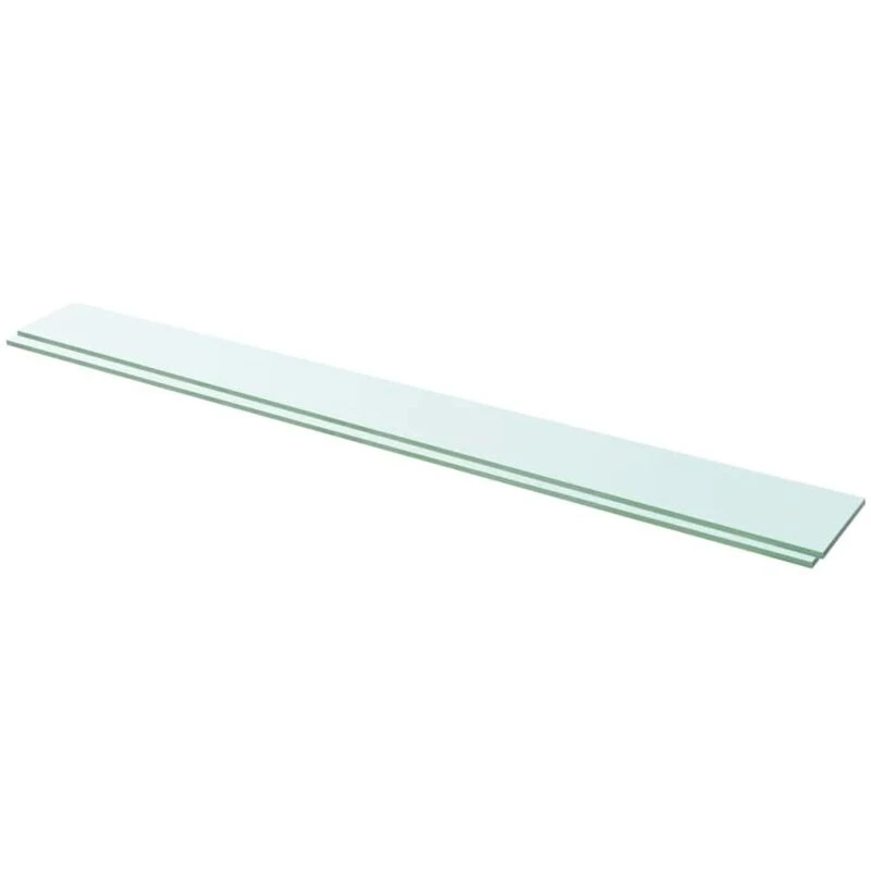 Image of VIDAXL Shelves 2 pcs Panel Glass Clear 110x12cm vidaXL 3051587
