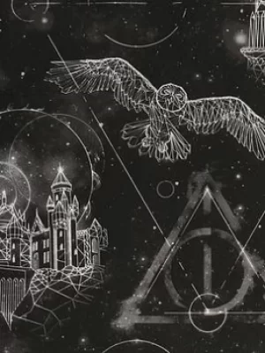 Image of Harry Potter Lumos Glow In The Dark Wallpaper