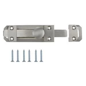 Image of BQ Satin nickel Brass Flat bolt L96mm