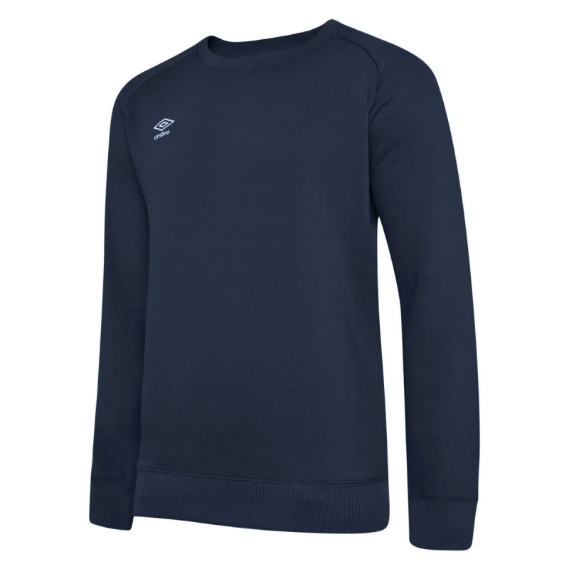 Image of Umbro Club Leisure Sweatshirt in Navy Size: 11-12 Years Navy Unisex 11-12 Years