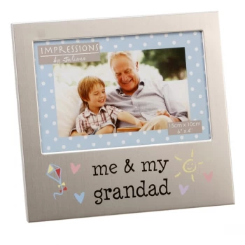Image of 6" x 4" - Aluminium Me & My Grandad Photo Frame