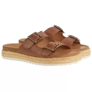 Image of Barbour Womens Pamela Sandals Cognac UK 4