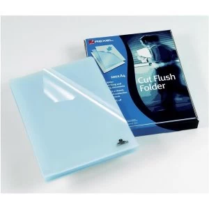 Image of Rexel A4 Polypropylene Cut Flush Folder Clear - 1 x Pack of 100 Folders