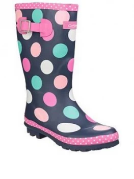 Image of Cotswold Girls Spotty Wellington Boots