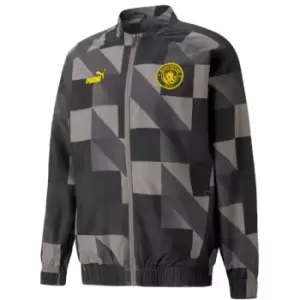 Image of 2022-2023 Man City Pre-Match Jacket (Black)