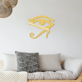 Image of Horus Metal Decor - Gold Gold Decorative Metal Wall Accessory
