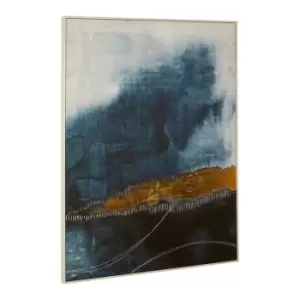 Image of Olivia's Luxe Collection - Blue And Gold Foil Wall Art