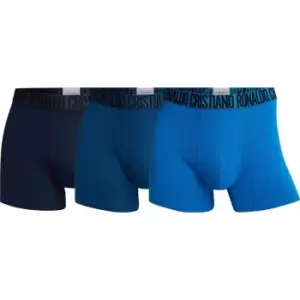 Image of Cristiano Ronaldo 3 Pack Cotton Trunks Mens - Multi