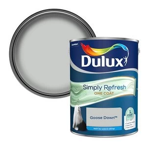 Image of Dulux Simply Refresh One Coat Goose Down Matt Emulsion Paint 5L