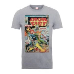 Image of Marvel Comics Iron Fist Atomic Man Mens Grey T-Shirt - S - Grey