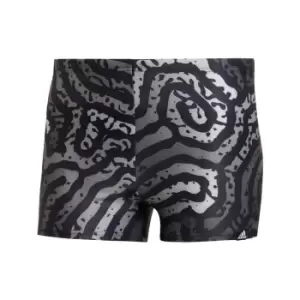 Image of adidas Colour Maze Swim Boxers Mens - Black / Grey Six / Grey Two