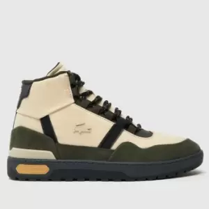 Image of Lacoste White & Green T-clip Wntr Mid Trainers