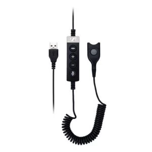 Image of Sennheiser USB-CC x5 CTRL - Headset cable - USB (M) to 4-pin mini plug (W) - moulded - for SC 45, 45 USB CTRL, 75, 75 USB...