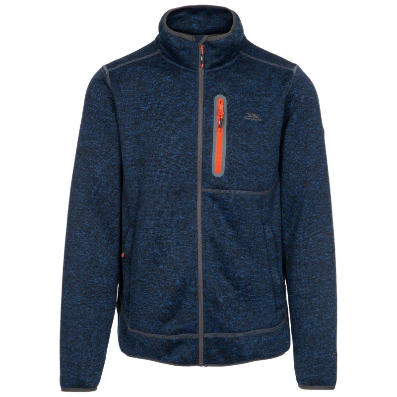 Image of Trespass Trespass Men Bingham Fleece Jacket in Navy Size: Small Navy S Male 5059444978968