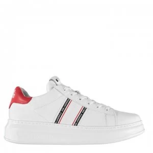 Image of Karl Lagerfeld Kapri Stripe Trainers - White Lthr
