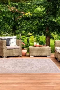 Image of Persian Outdoor Rug - Size: 80x150cm - Natural - Print