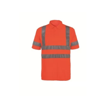 Image of Hi-vis Polo Shirt (EN20471) Orange - L - Sitesafe