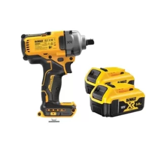 Image of DEWALT DCF892P2T XR BL High Torque 1/2in Impact Wrench 18V 2 x 5.0Ah Li-ion