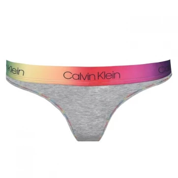 Image of Calvin Klein Pride Thong - Grey Heather