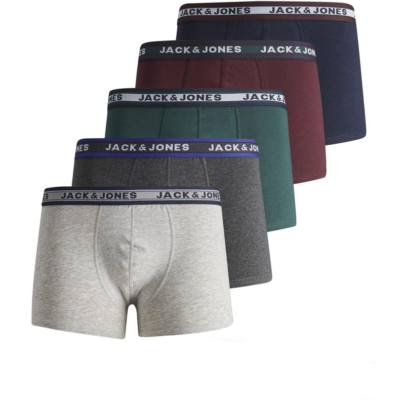 Image of Jack and Jones Oliver Trunk 5 Pack Boxers Juniors - Multi Multi S Boys