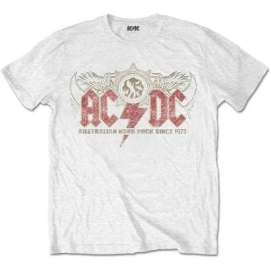 Image of AC/DC - Oz Rock Mens Medium T-Shirt - White