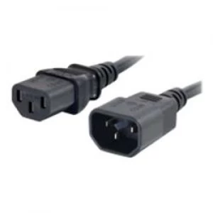 Image of C2G 0.5m 18 AWG Computer Power Extension Cord (IEC320C13 to IEC320C14)