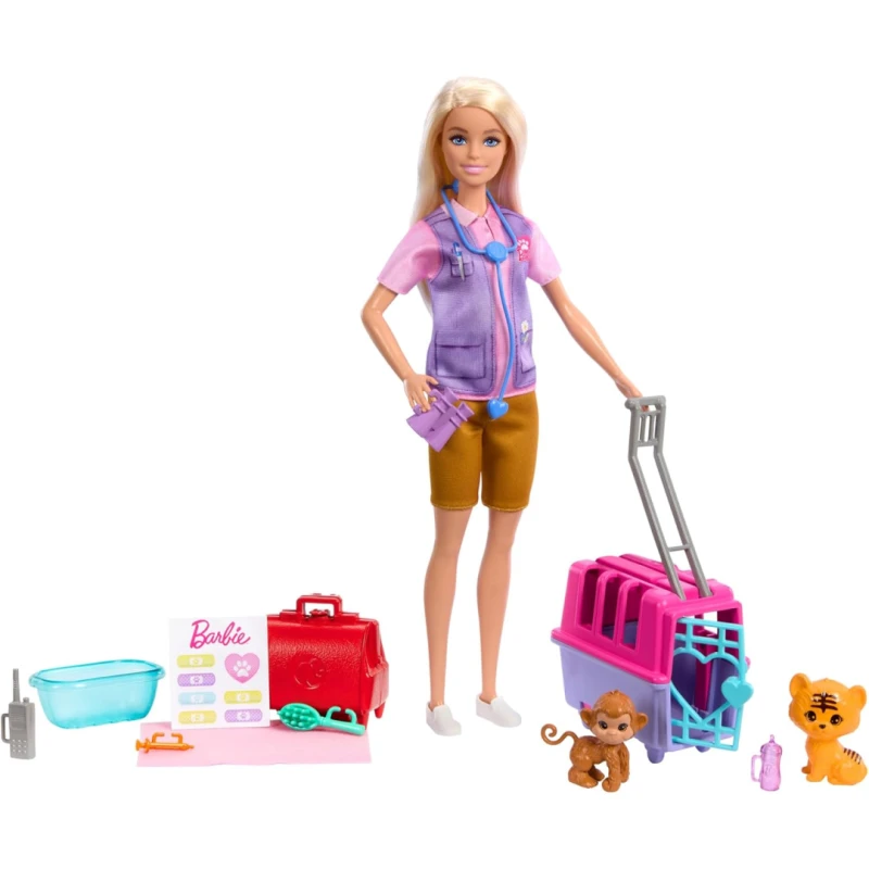Image of Barbie You Can Be Anything Animal Rescue Playset