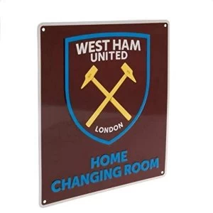 Image of West Ham United FC Home Changing Room Sign