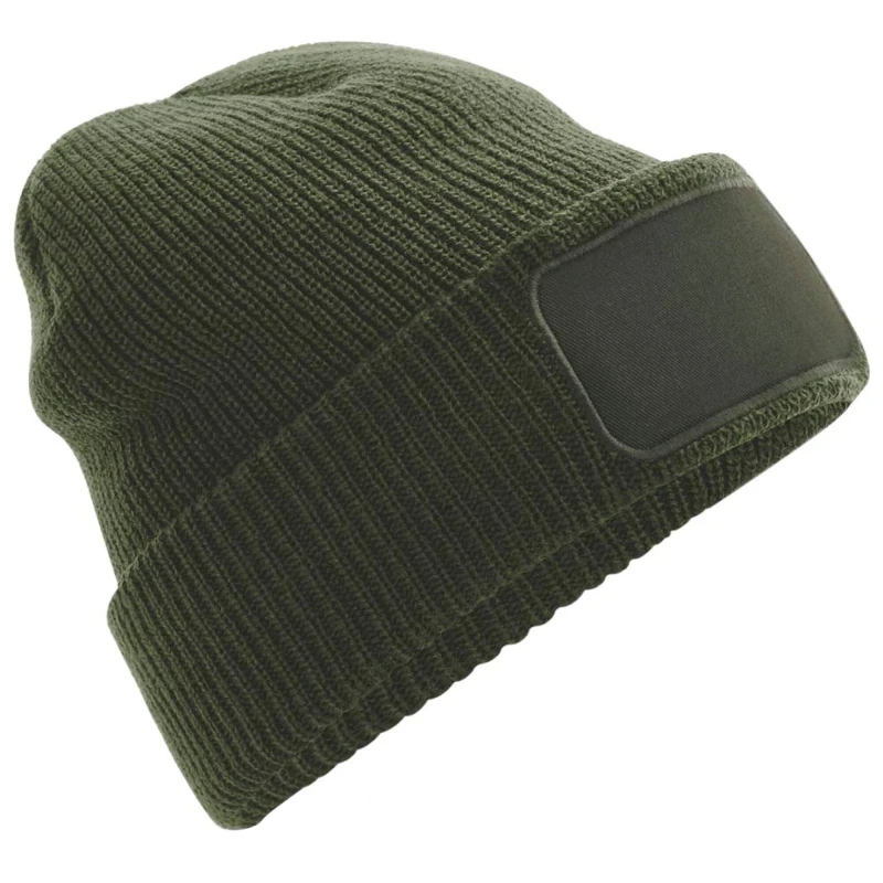 Image of Beechfield Beechfield Men Thinsulate Printer Beanie in Olive Olive One Size Male 5063300941010