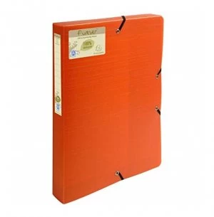 Image of Forever Box File Elastic Closure A4 40mm PP Orange PK8