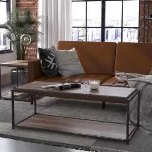 Image of Queer Eye Quincy Coffee Table, Weathered Oak Oak (Brown)
