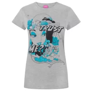 Image of Disney Womens/Ladies Aladdin Trust Me T-Shirt (Small) (Grey)