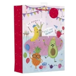 Image of Giftmaker Party Fruit Gift Bag (Pack of 6) (XL) (Multicoloured)