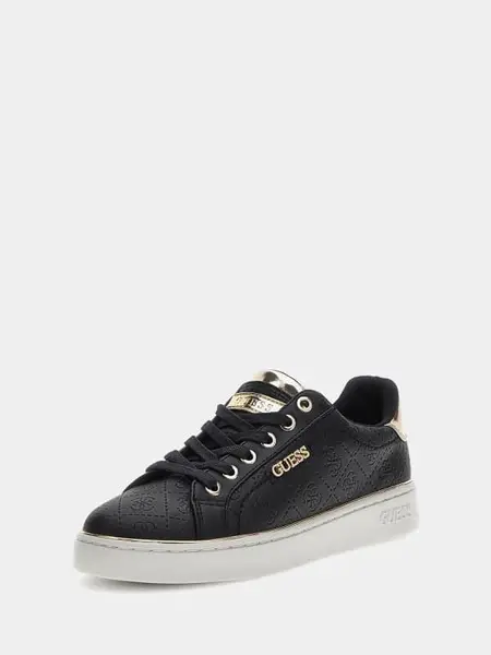 Image of Guess Beckie Debossed 4G Logo Sneaker 13914428 Black