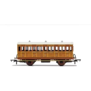 Image of Hornby GNR 4 Wheel Coach 3rd Class 1505 Brown Coach Model