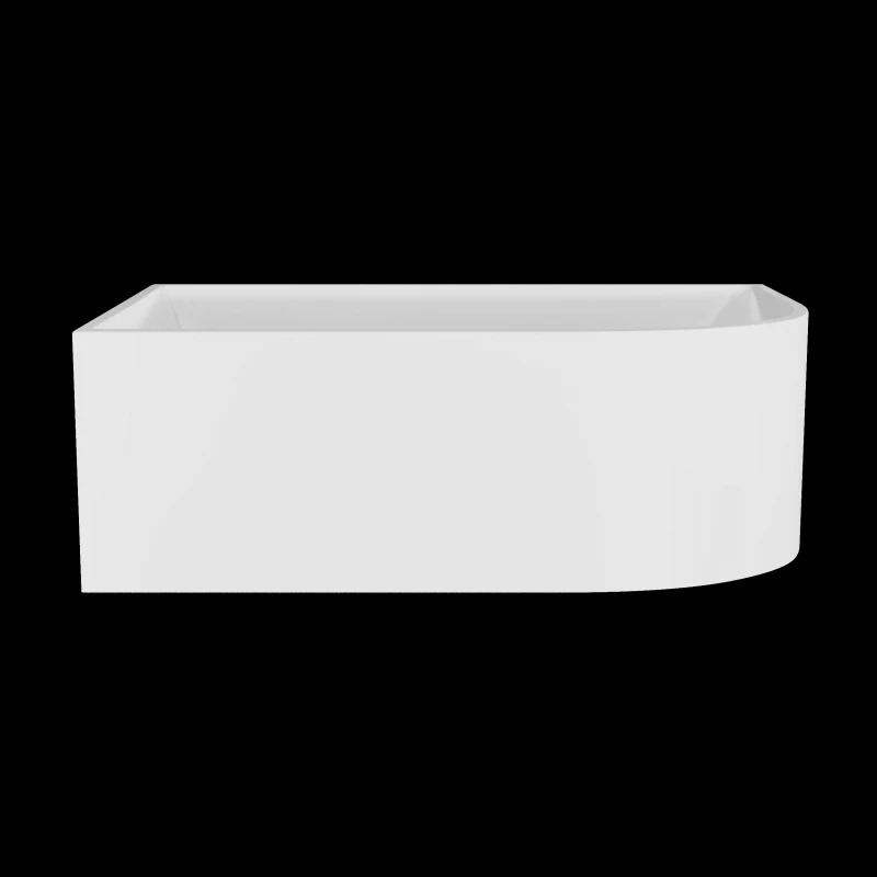 Image of Balterley Left Hand J Shaped Freestanding Bath from 1700mm x 720mm in White White Unisex