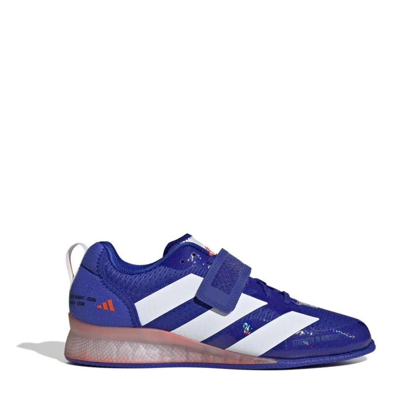 Image of adidas Adipower Weightlifting 3 Shoes Juniors Blue/White/Orng unisex 4.5 (37.3)