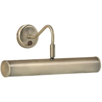 Image of Endon Collection Lighting - Endon Turner - 2 Light Picture Wall LightAntique Brass, E14